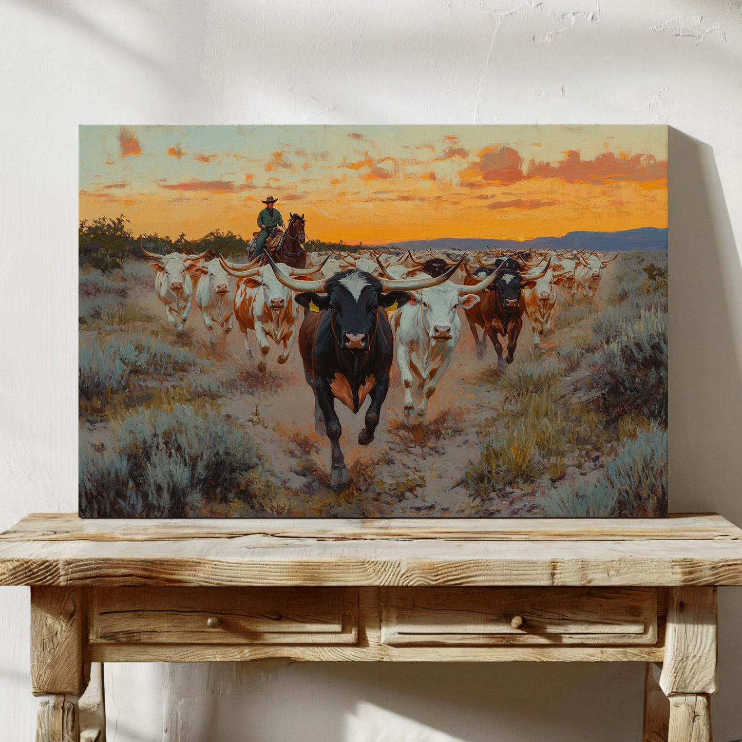Longhorn Drive au coucher du soleil