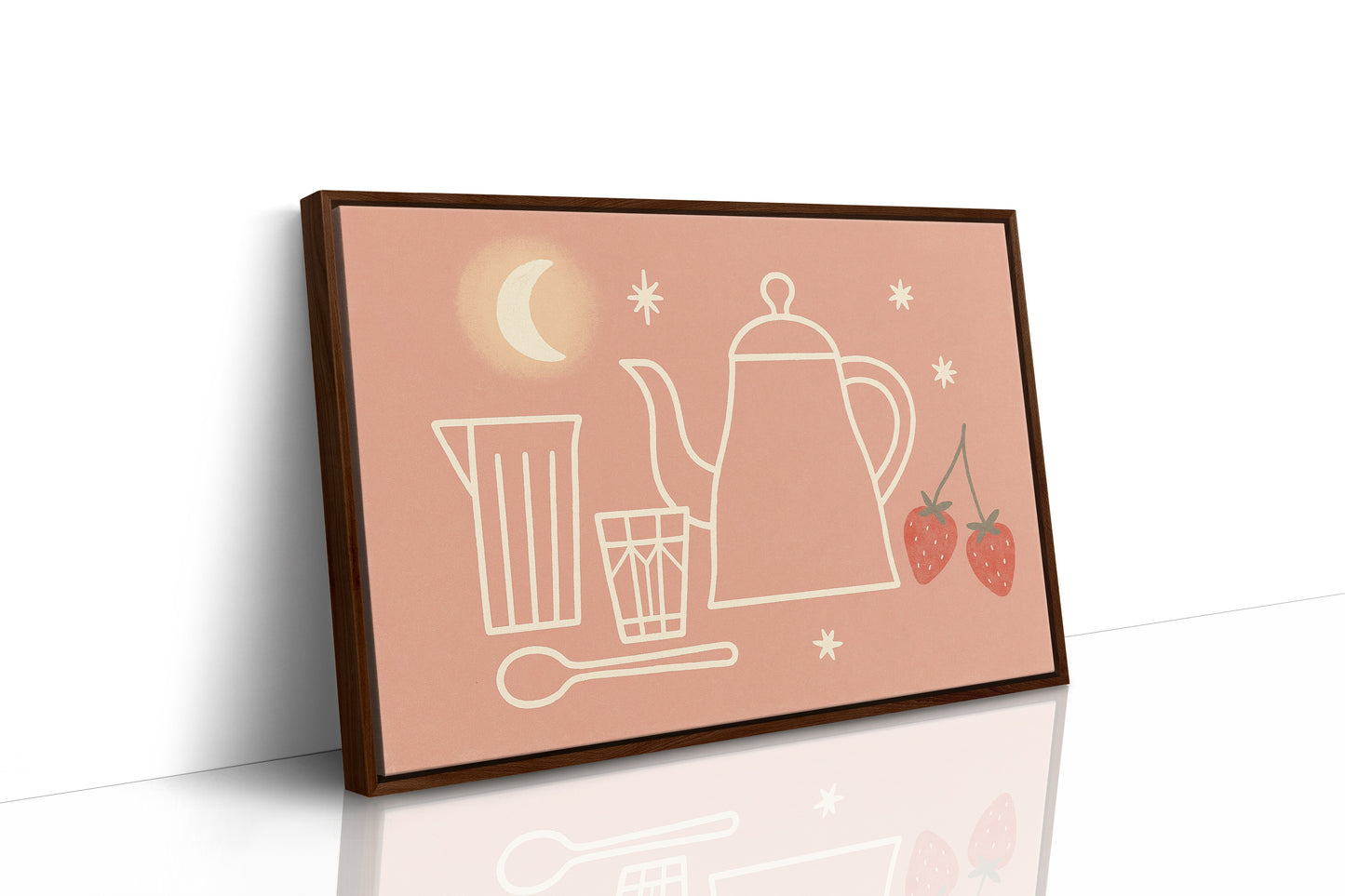 Thé au clair de lune et fraises
