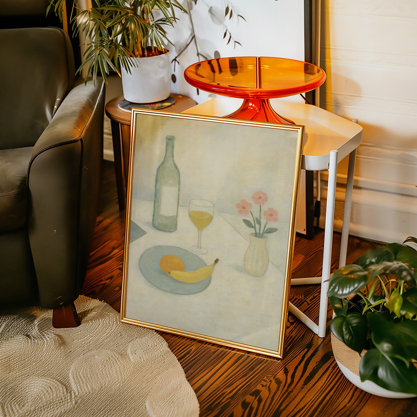 Banana and Wine in Morning Light