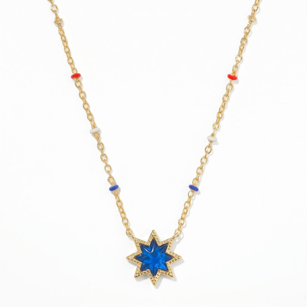 Geometric Irregular Cross And Heart Necklace