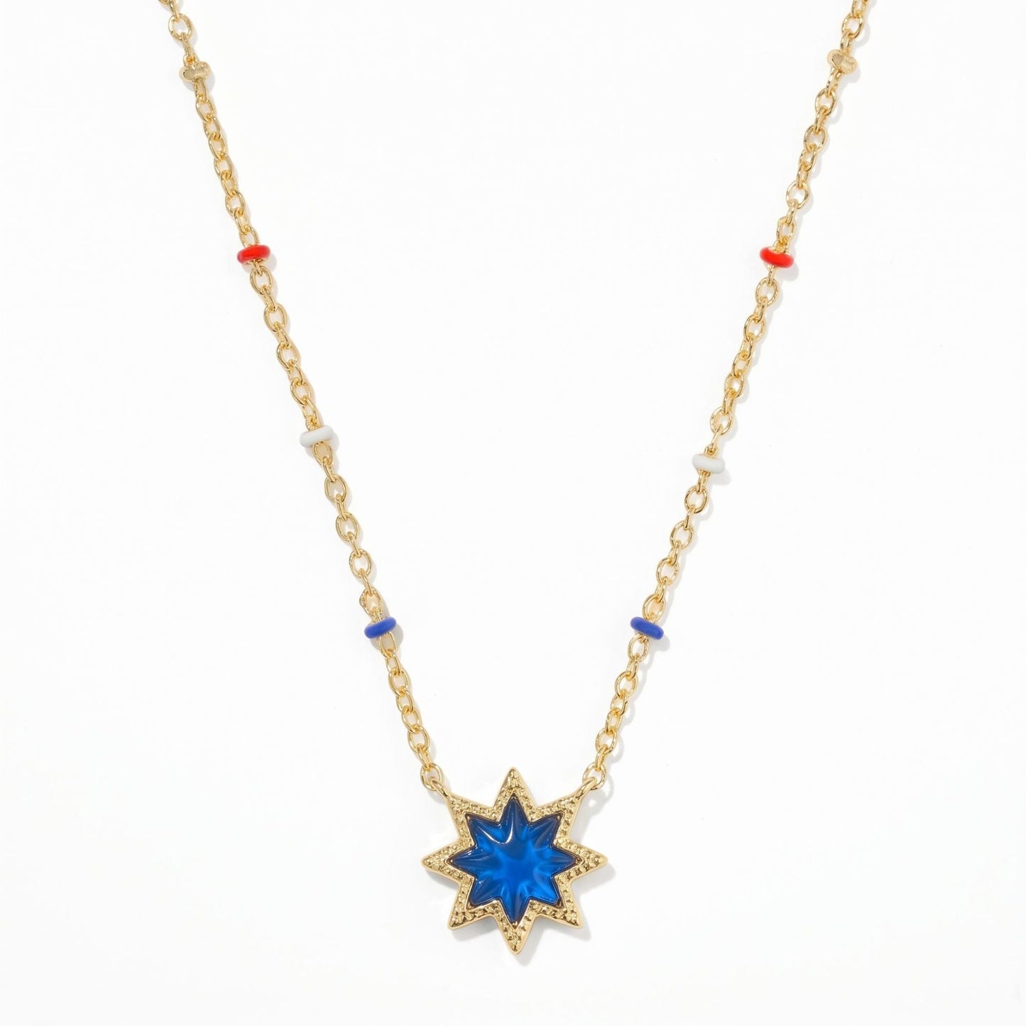 Geometric Irregular Cross And Heart Necklace