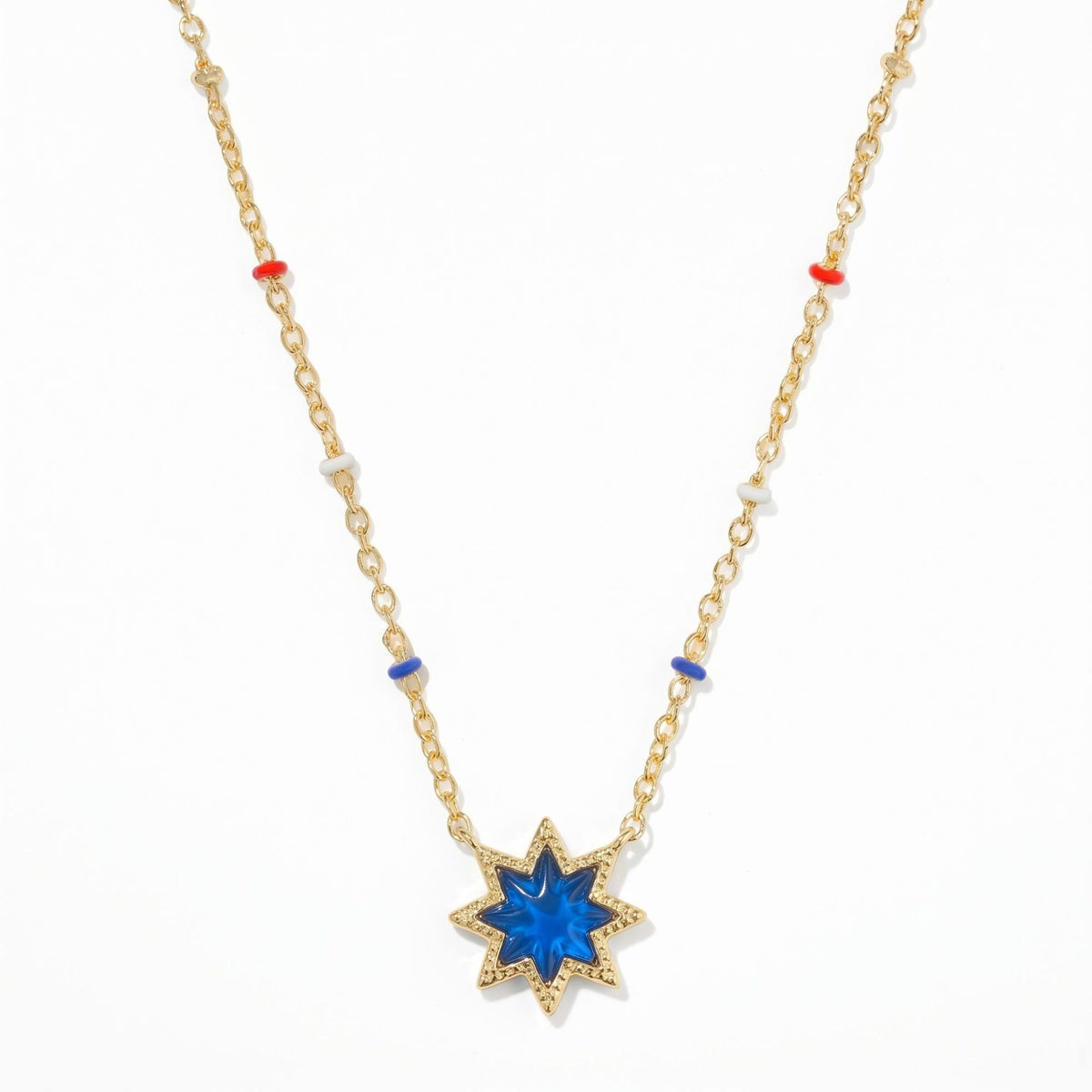 Geometric Irregular Cross And Heart Necklace