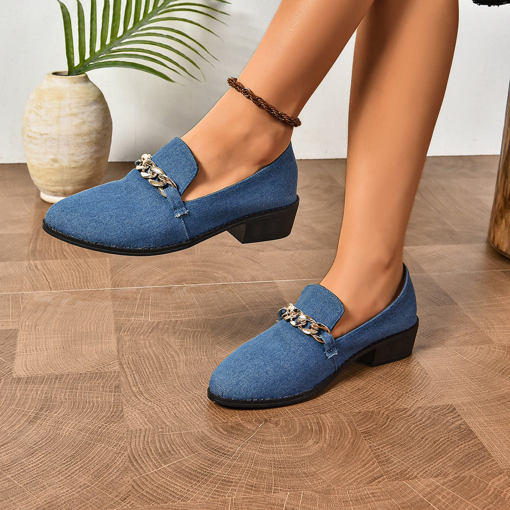 Bow Leopard Print Casual Pumps Women