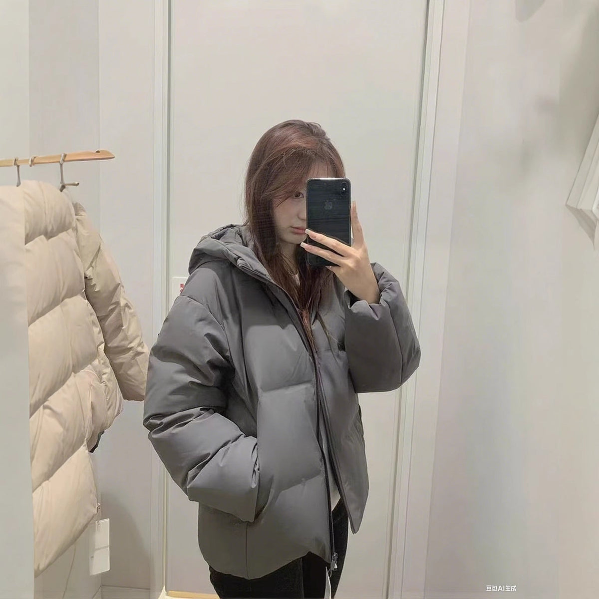 Women's Fashion Short Hooded Cotton-Padded Jacket Coats