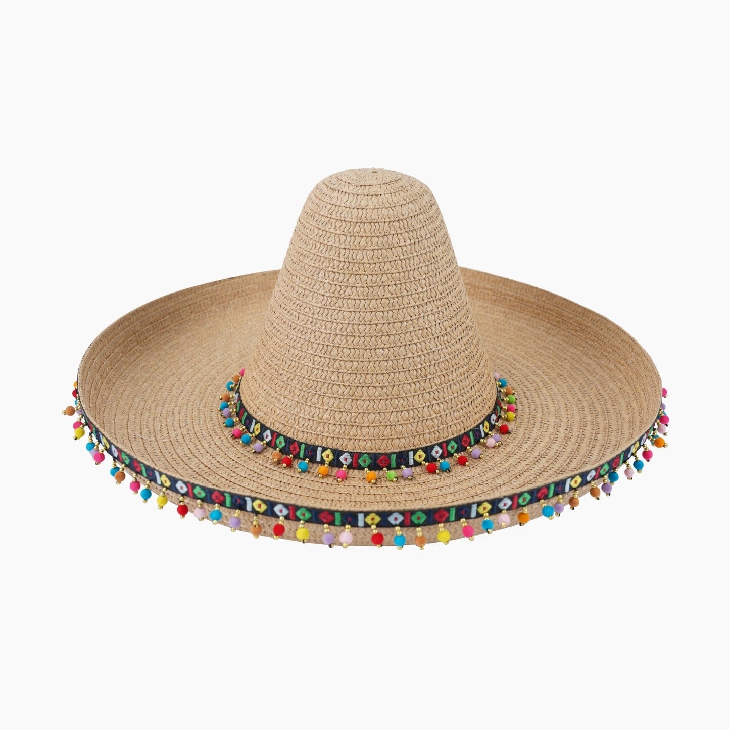 Panama Cowboy Hat, Rider Hat, Beach Brazilian Sun Hat, Men's Straw Hat, Wide Brim UV Protection Hat For Cross-border Amazon Sales
