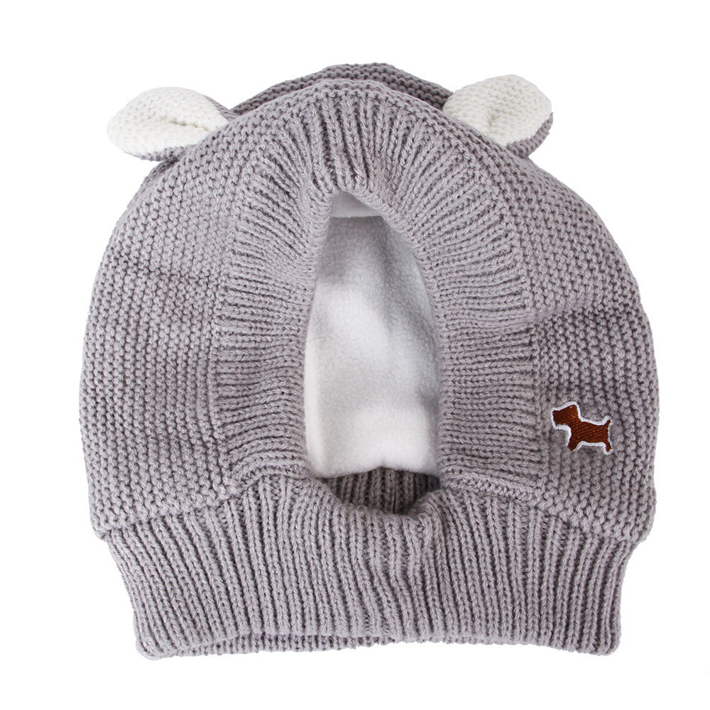Knitted Large Dog Golden Retriever Warm And Windproof Hat