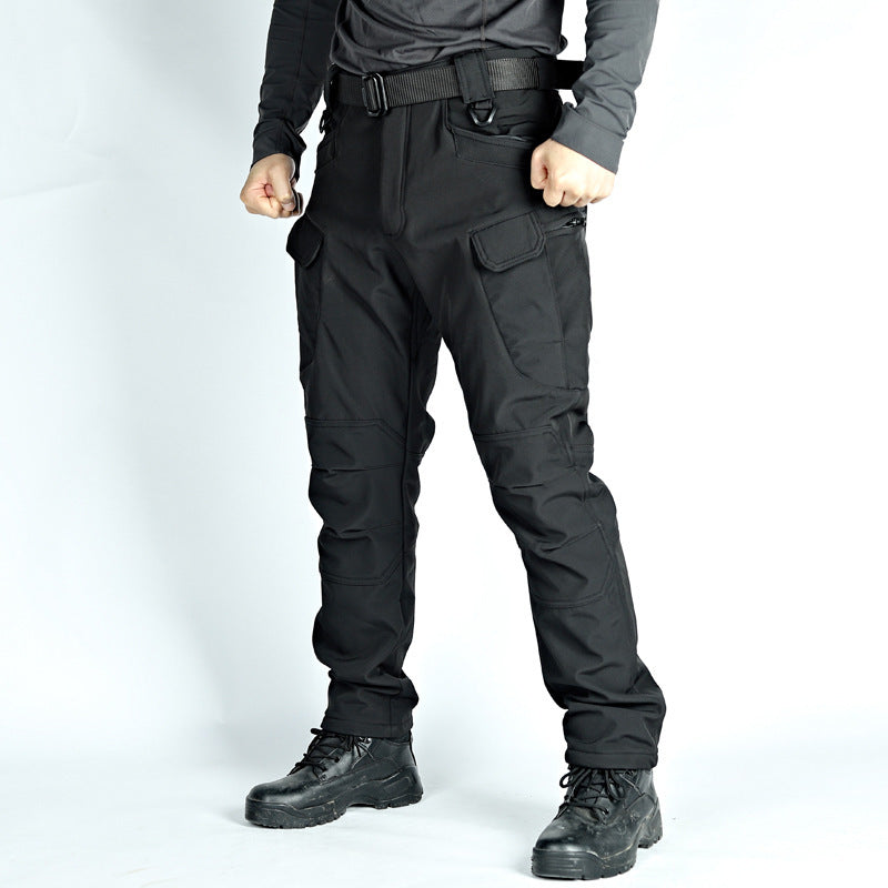 Men's Winter Fleece-lined Waterproof Tactical Pants