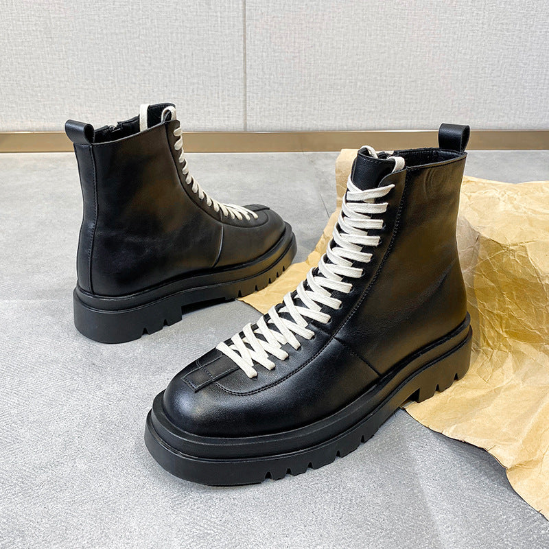 High-top British-style Instagram-trendy Shoes