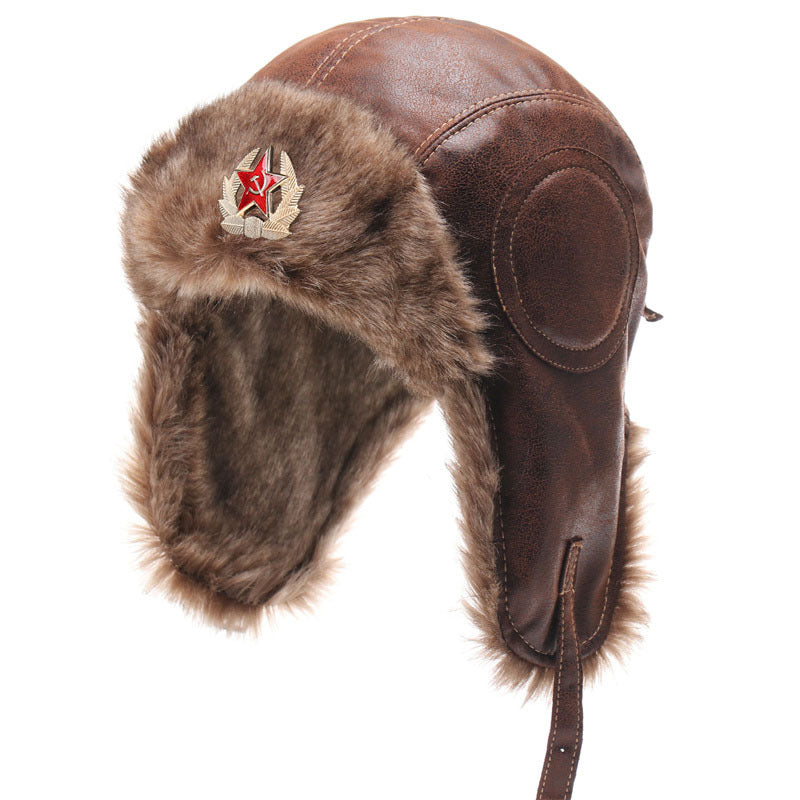 Waterproof Unisex Outdoor Soviet Badge Lei Feng Hat