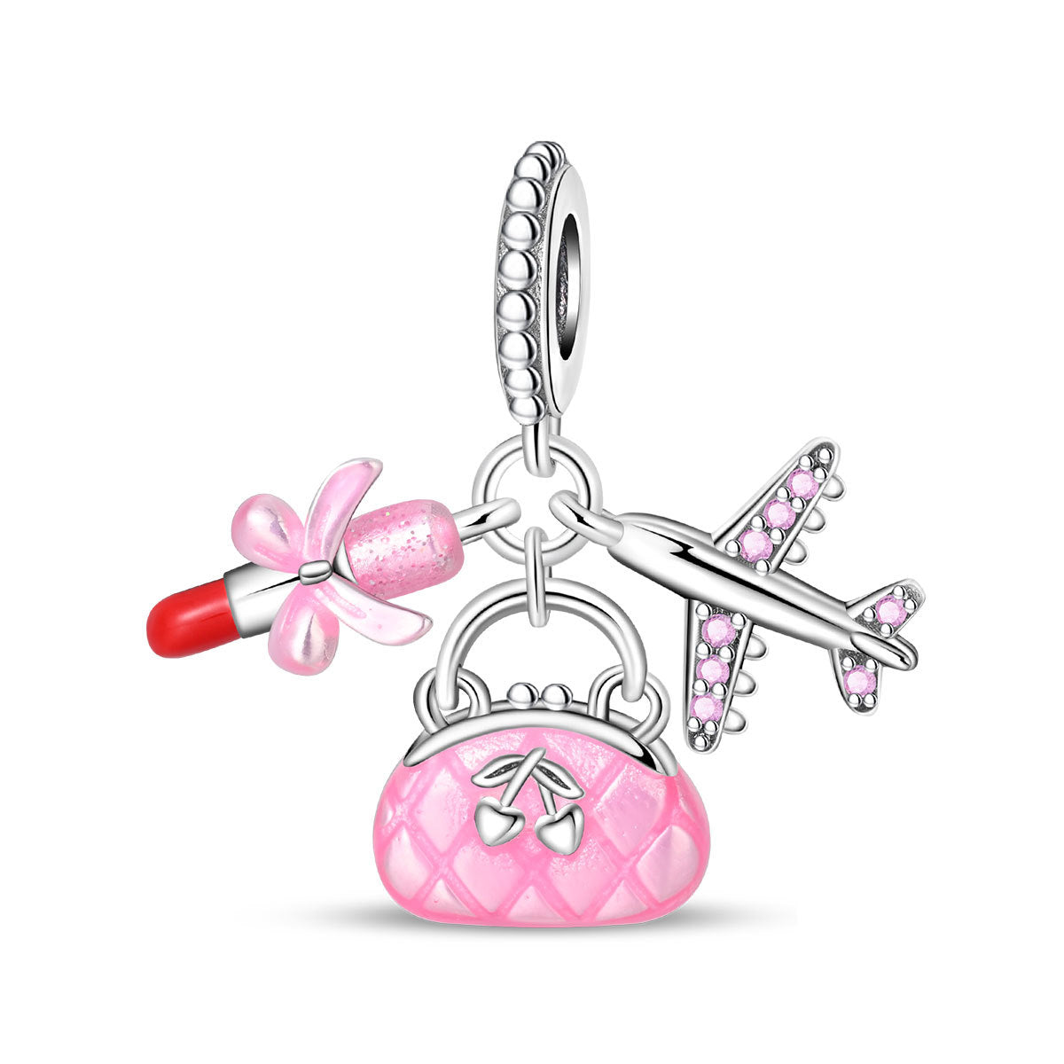 Bracelet With Oil-drip Travel-themed Bead Accessories