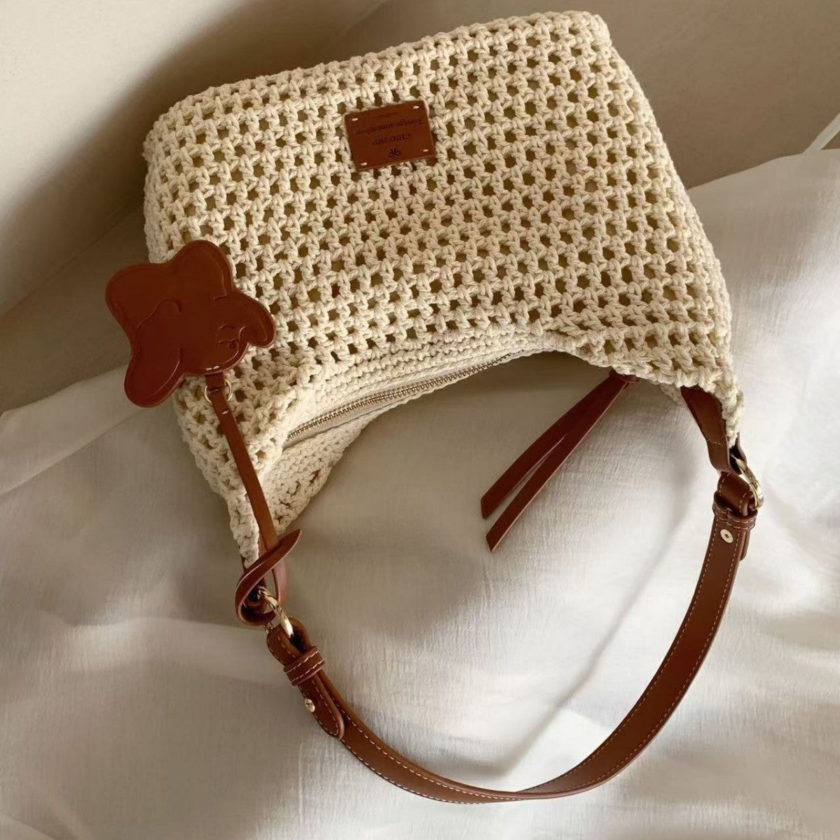Casual Beach Woven Shoulder Crossbody Bag