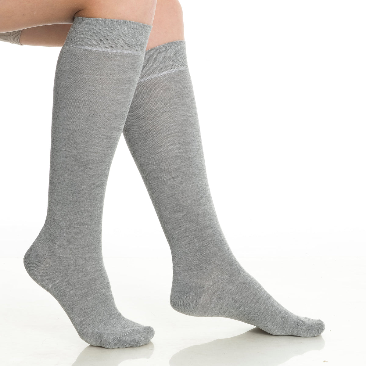 Lot de 4 paires de chaussettes hautes en bambou pour femme