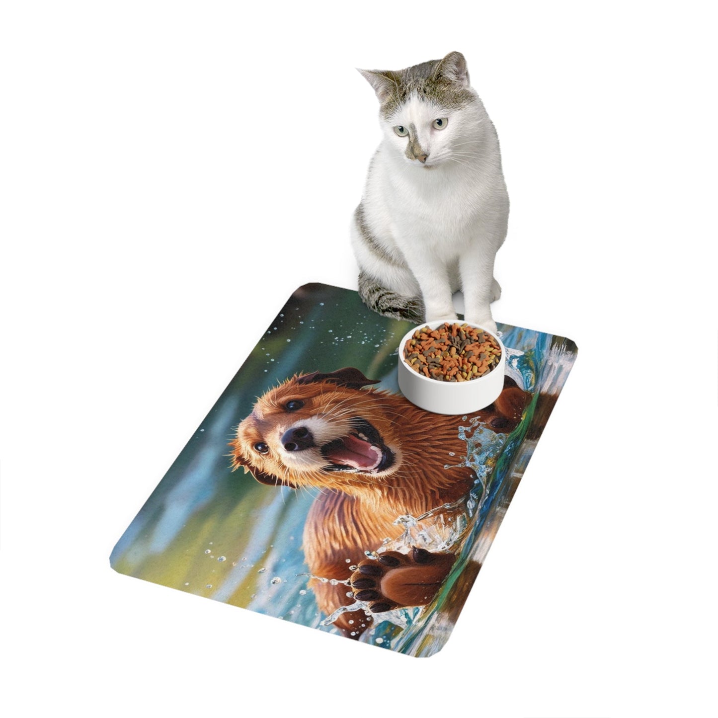 Non-Slip Pet Food Mat – Waterproof Feeding Mat for Dogs