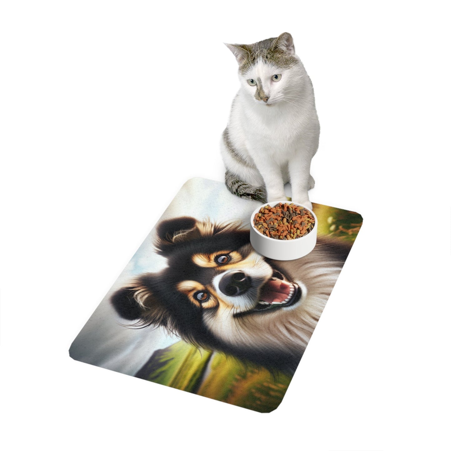 Tapis antidérapant pour animaux de compagnie – Tapis d'alimentation étanche pour chiens