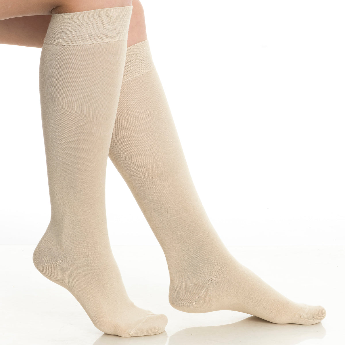 Lot de 4 paires de chaussettes hautes en bambou pour femme
