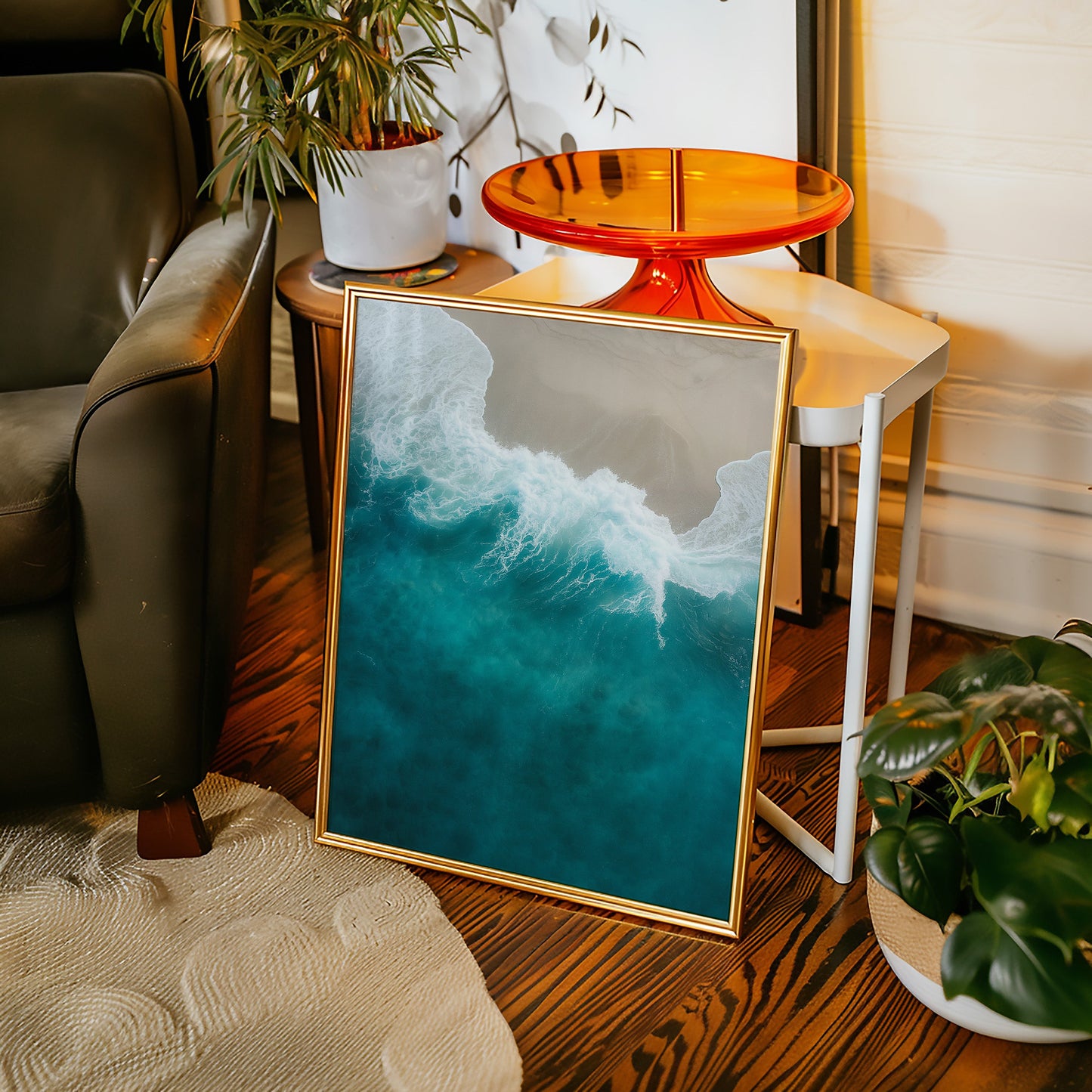Dérive Aérienne Sur la Houle Turquoise