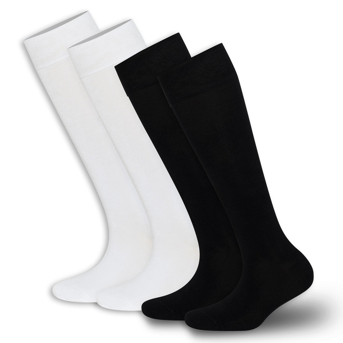Lot de 4 paires de chaussettes hautes en bambou pour femme