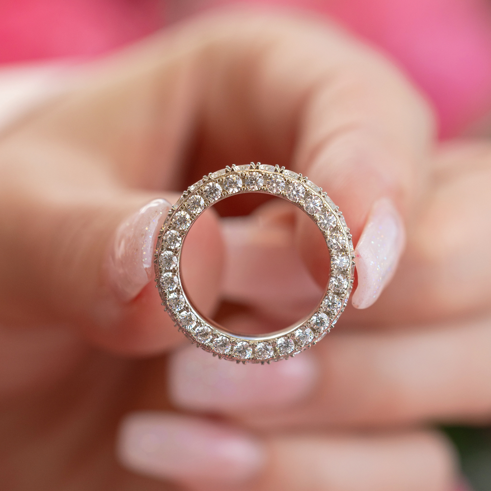Jasmine Eternity Ring in Silver