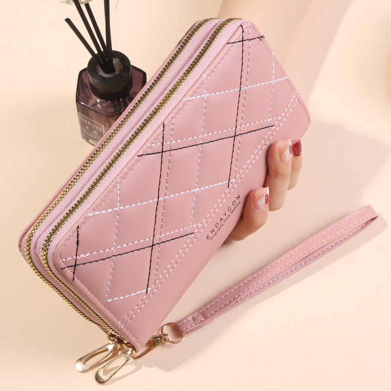 Women's Double Zipper Wallet Long Large Capacity