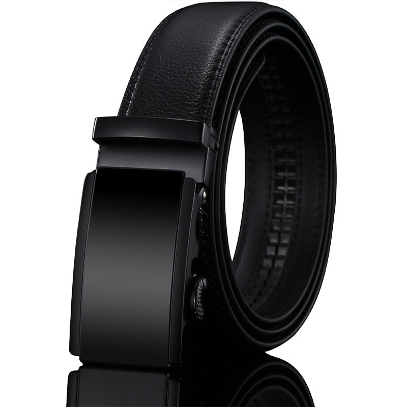 Mens Genuine Leather Belt With Automatic Buckle