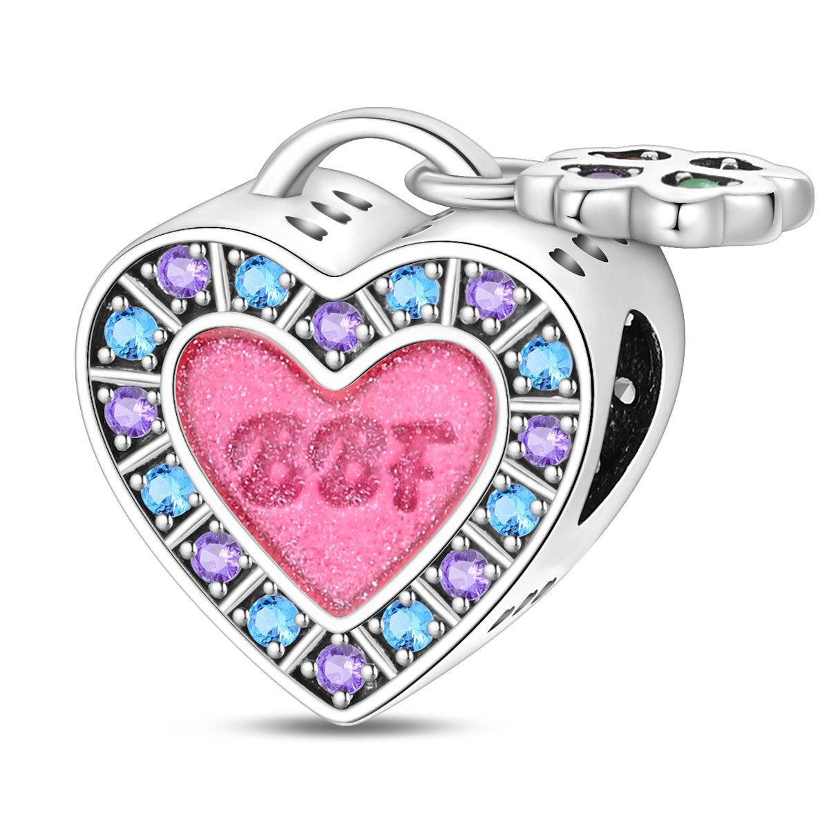 DIY Sisterhood Heart-shaped Bead Pendant Jewelry Accessory