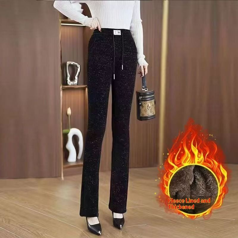 Womens FallWinter Slimming Casual Cropped Pants