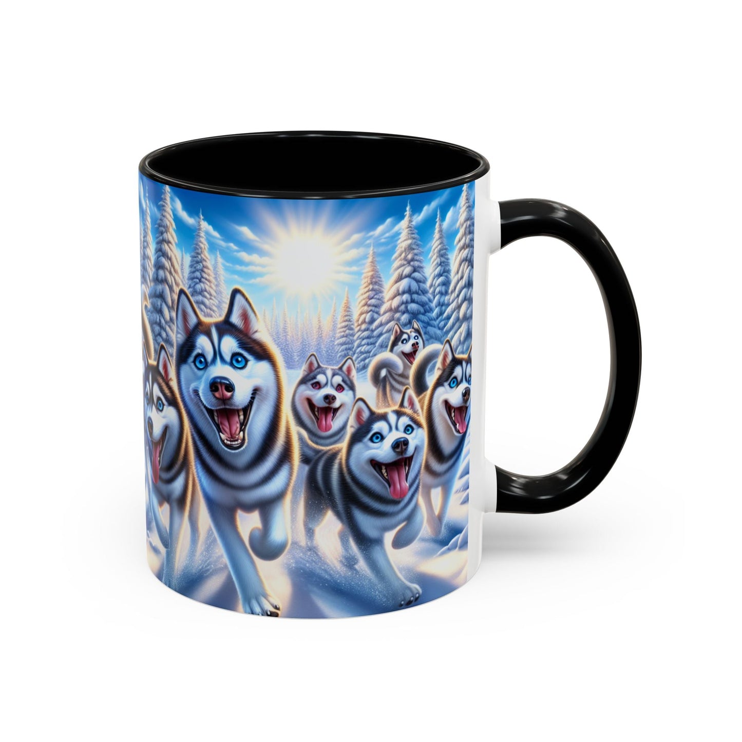 Keramiktasse mit Hunderassen-Motiv – 11 oz & 15 oz