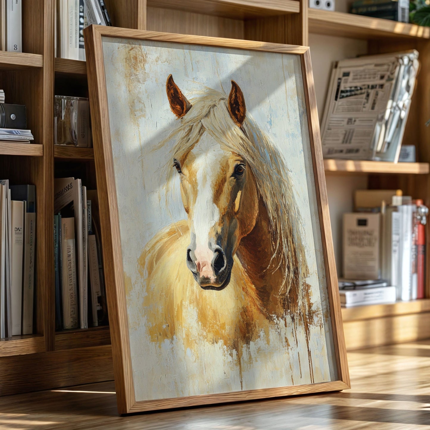 Golden Palomino in Brushstroke Light