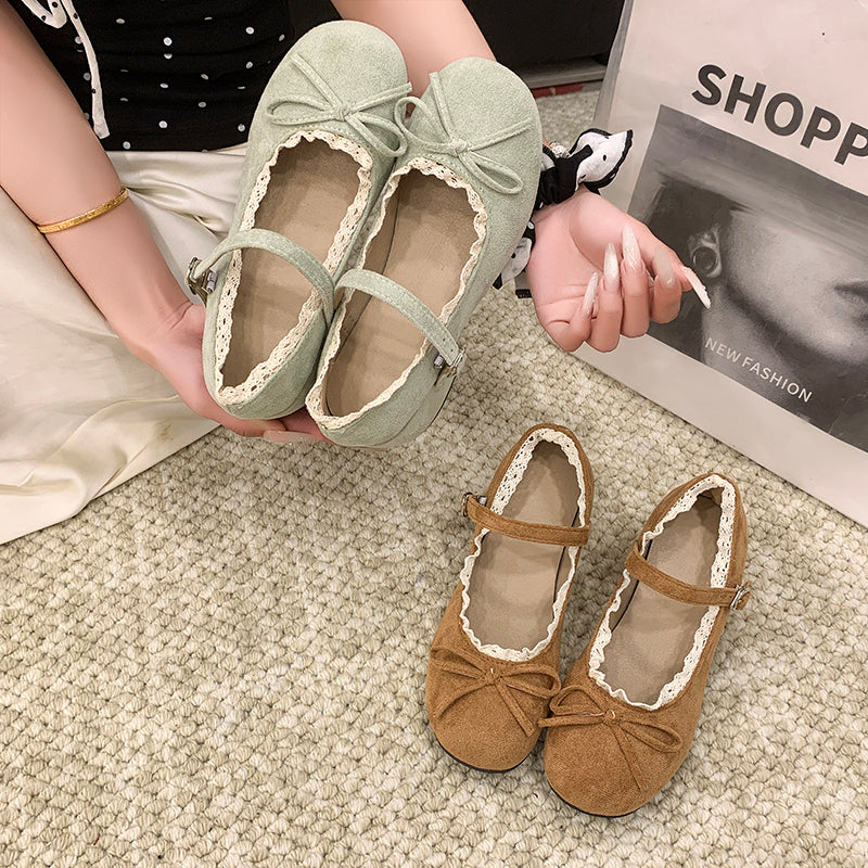 French Mary Jane Shoes For Women, New Arrival Spring 2026, Block Heel Height Increasing, Round Toe, Low Cut Pumps, Versatile Fashion Shoes Matching Dresses