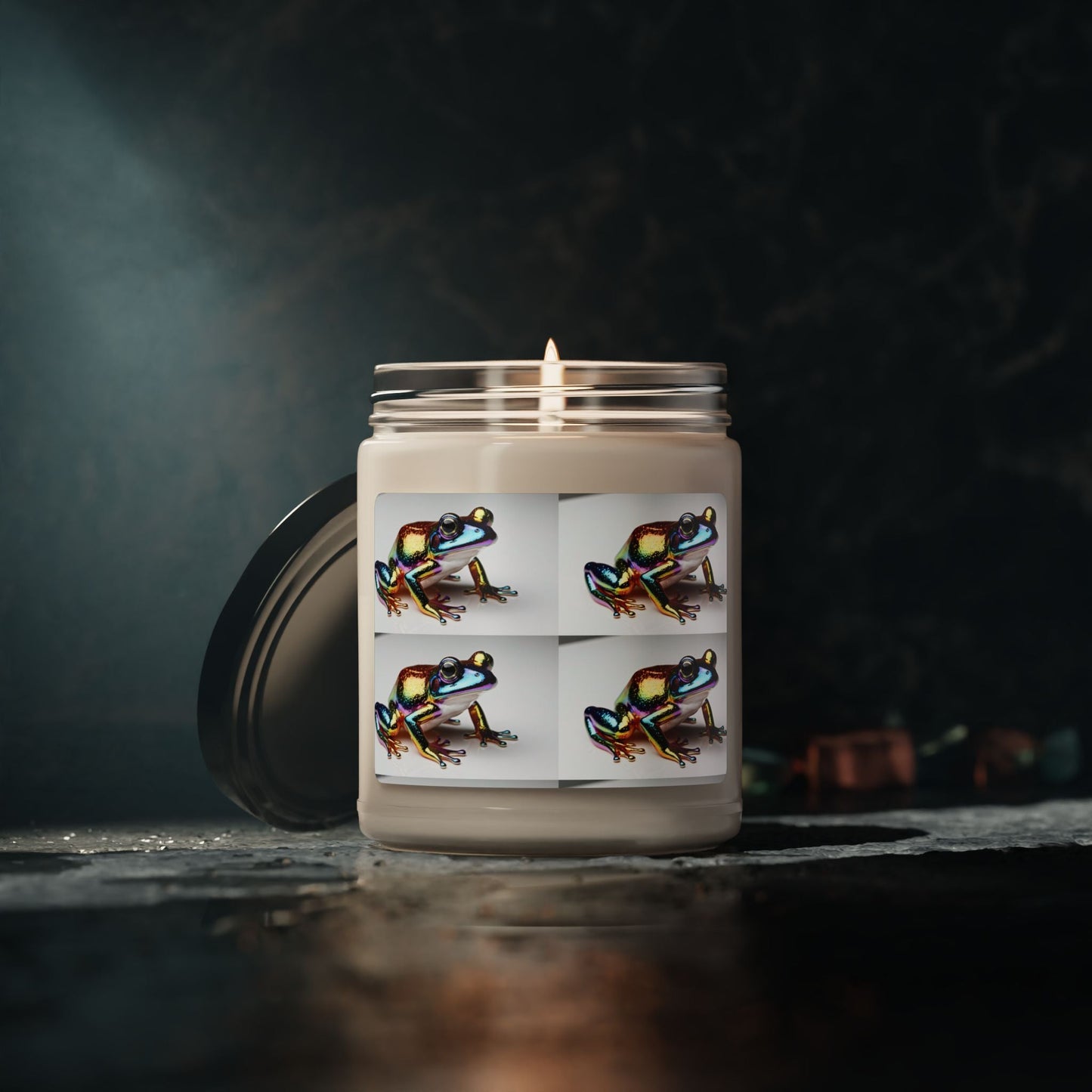 Bougie parfumée en cire de soja avec pot en verre