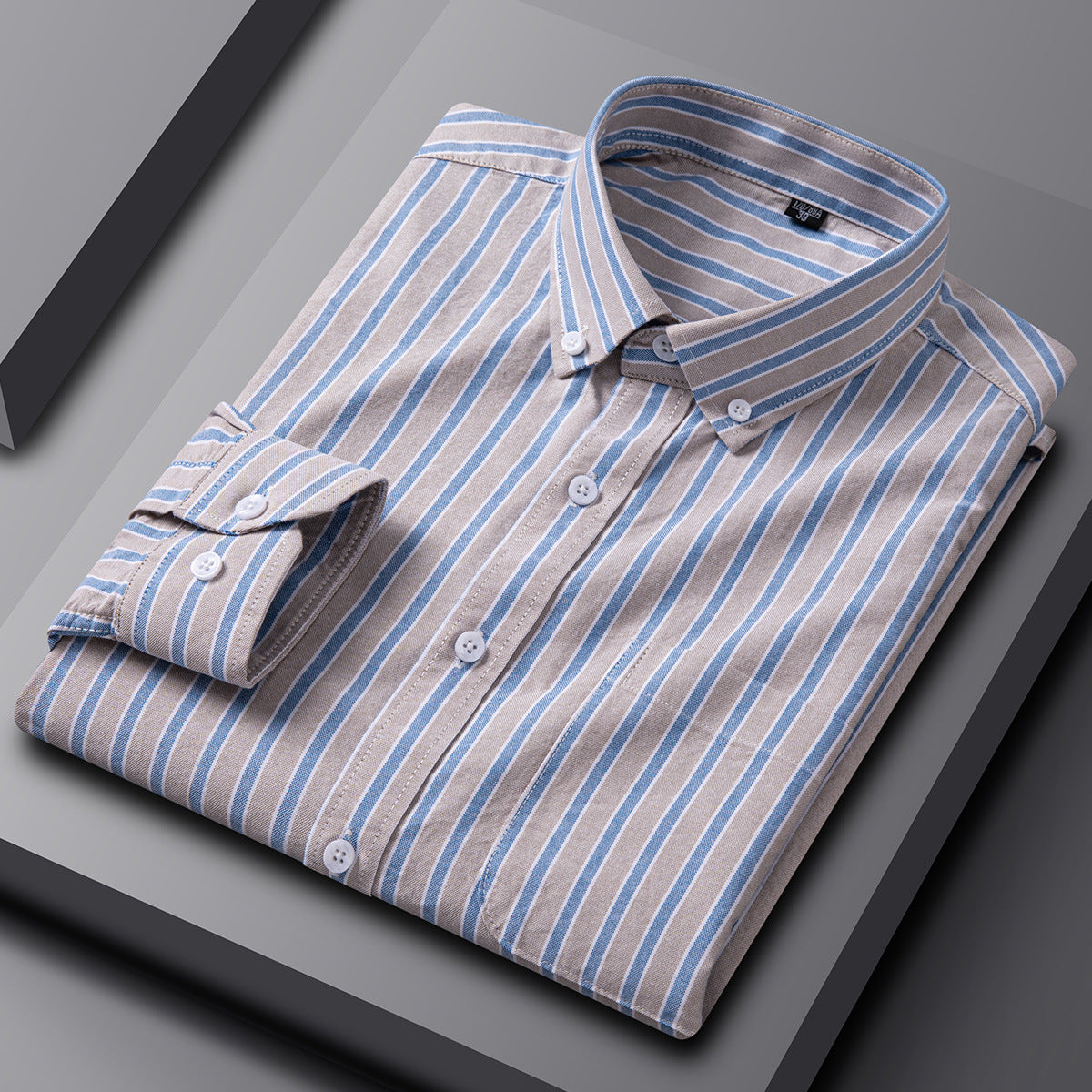 Men's Cotton Long Sleeve Oxford Woven Shirts