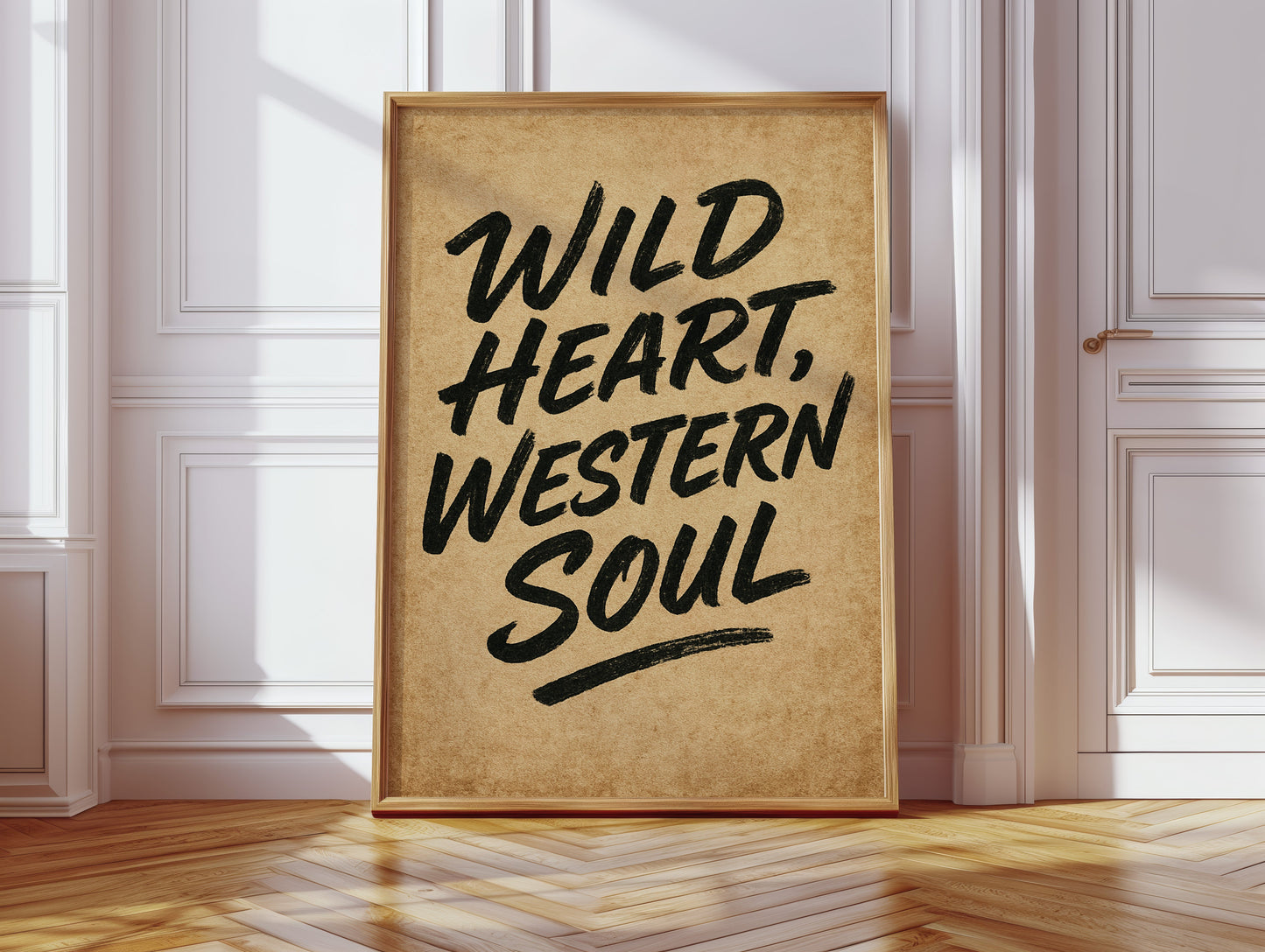 Druck "Wild Heart Western Soul"