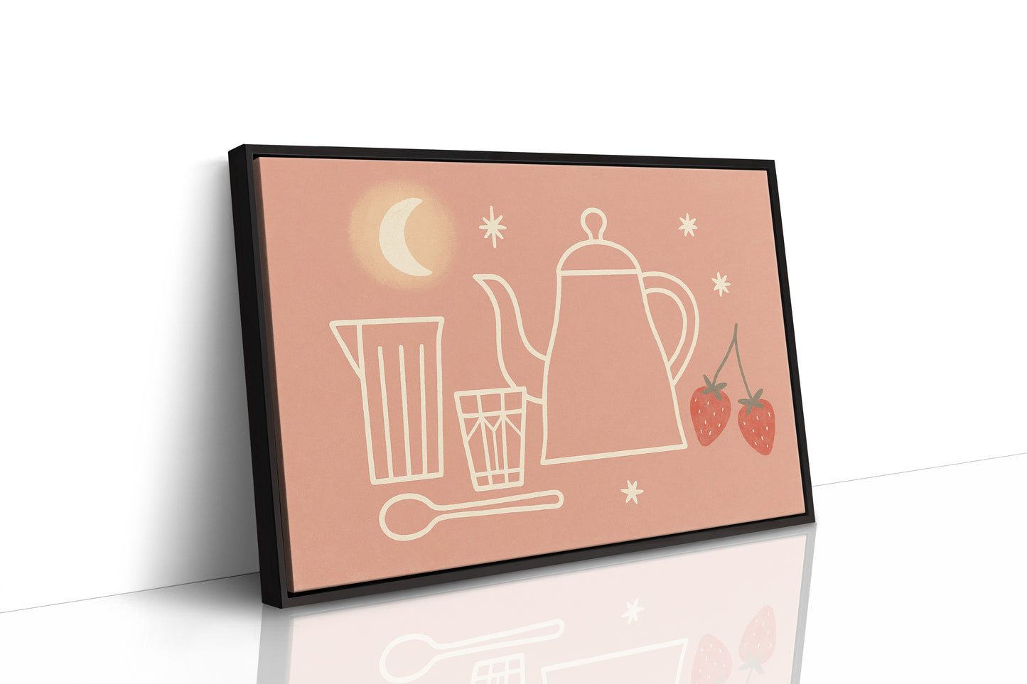 Thé au clair de lune et fraises