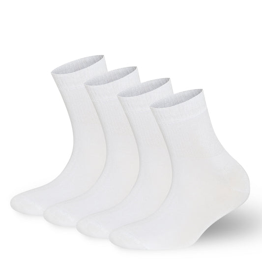 Chaussettes de cheville diabétiques en bambou pour hommes et femmes, paquet de 4