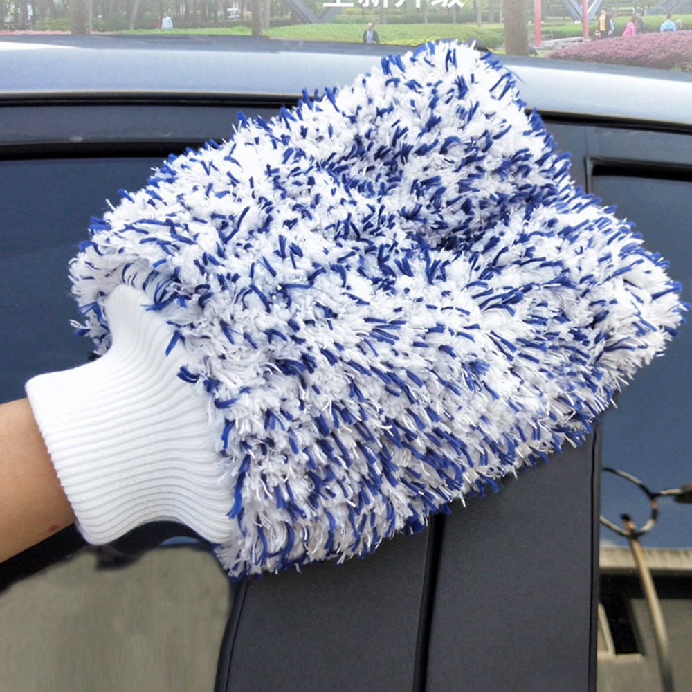 Large Coral Fleece Car Wash Glove