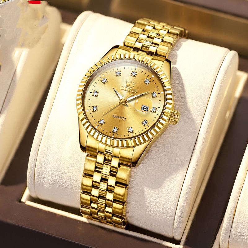 520 Valentine's Day Couple's Watch Fashion Waterproof Quartz Watch