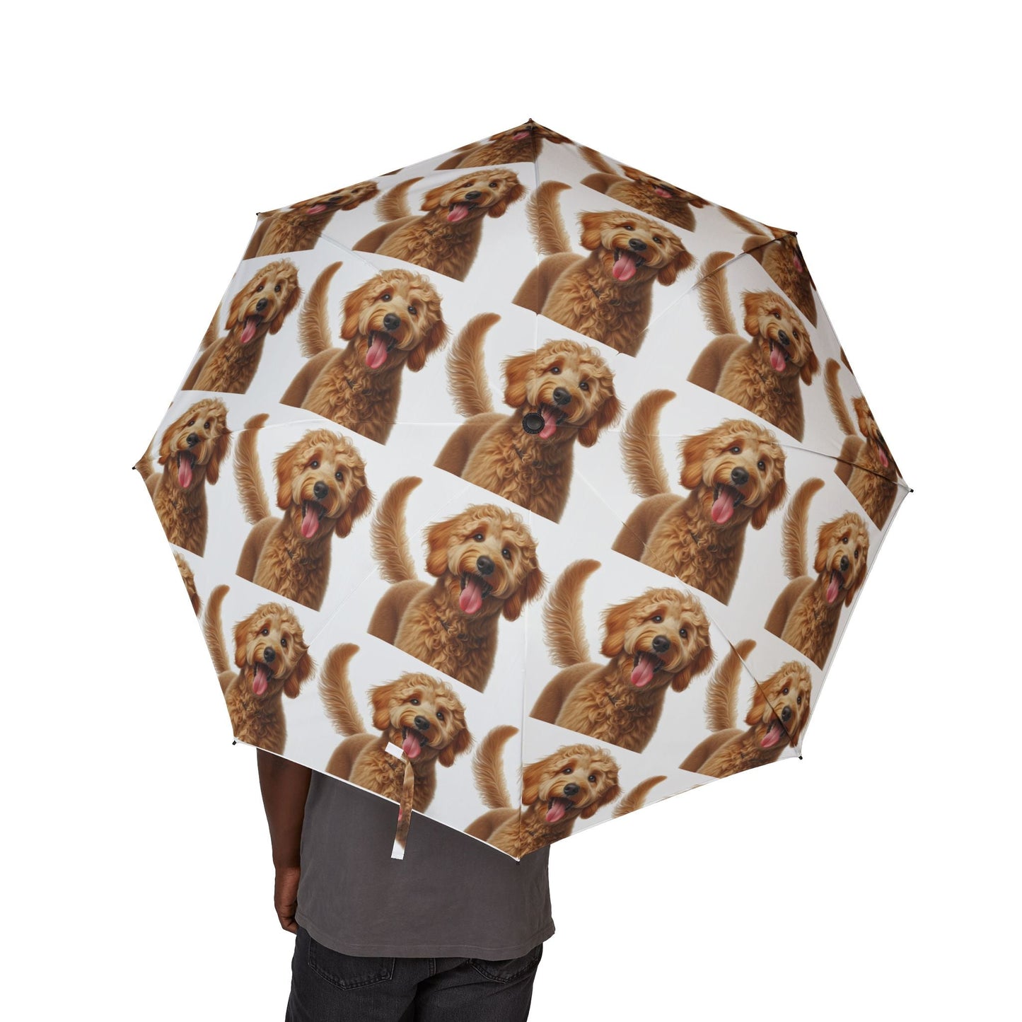 Parapluie semi-automatique 48" – Grand parapluie de voyage coupe-vent