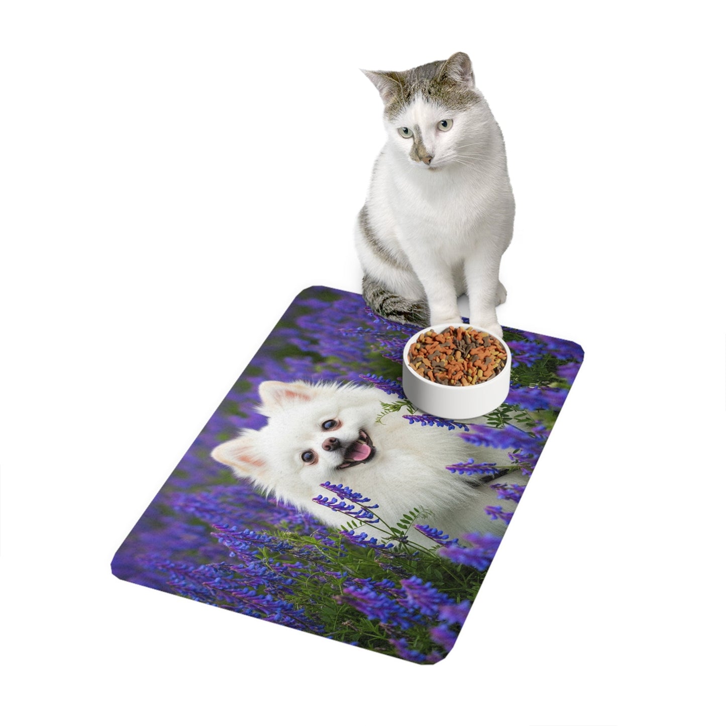 Tapis antidérapant pour animaux de compagnie – Tapis d'alimentation étanche pour chiens