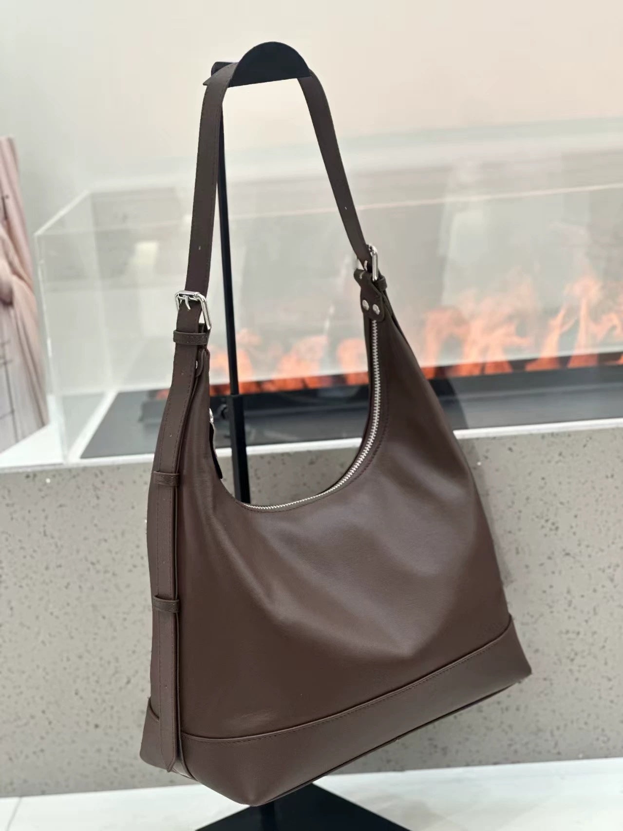 2026 New First-Layer Cowhide Underarm Bag For Women, Genuine Leather Shoulder And Crossbody Bag, Urban Simple Soft Leather Large Capacity Handbag