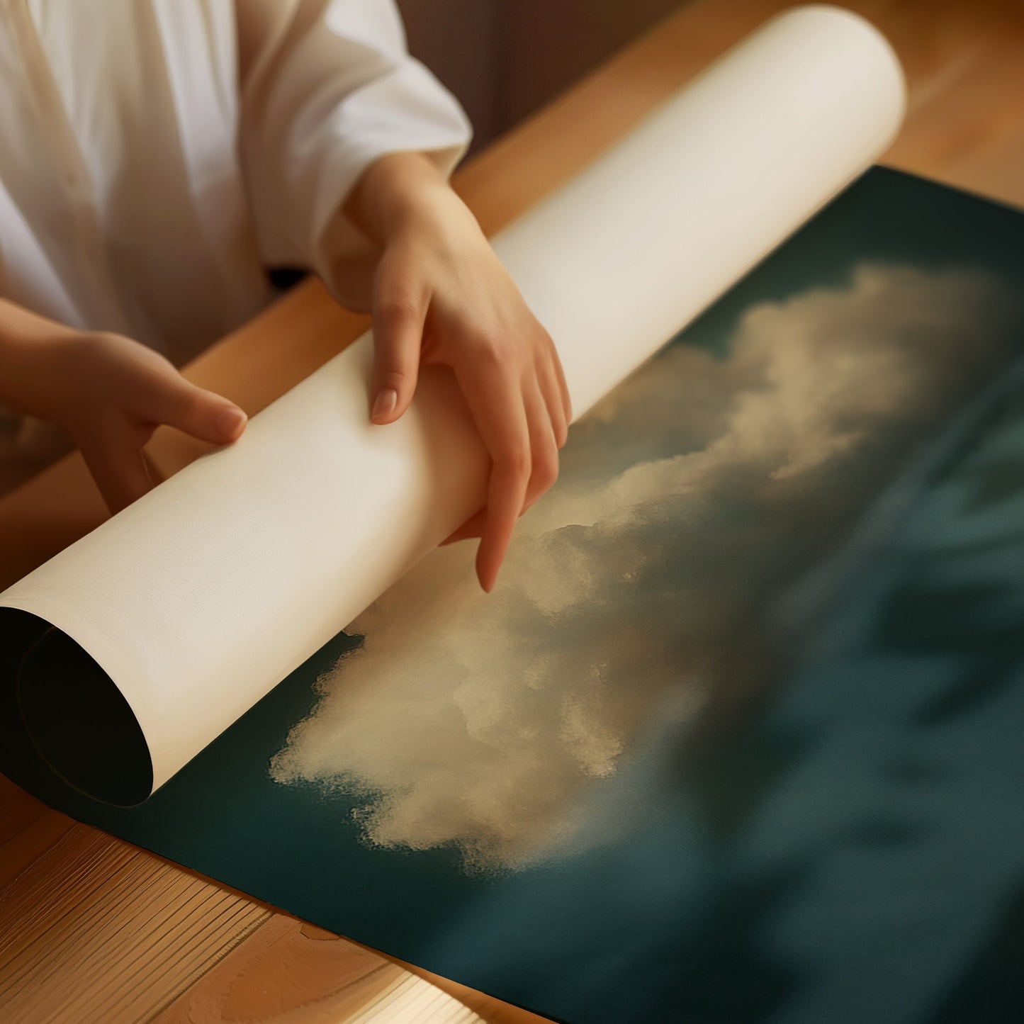 Nuage solitaire en air immobile