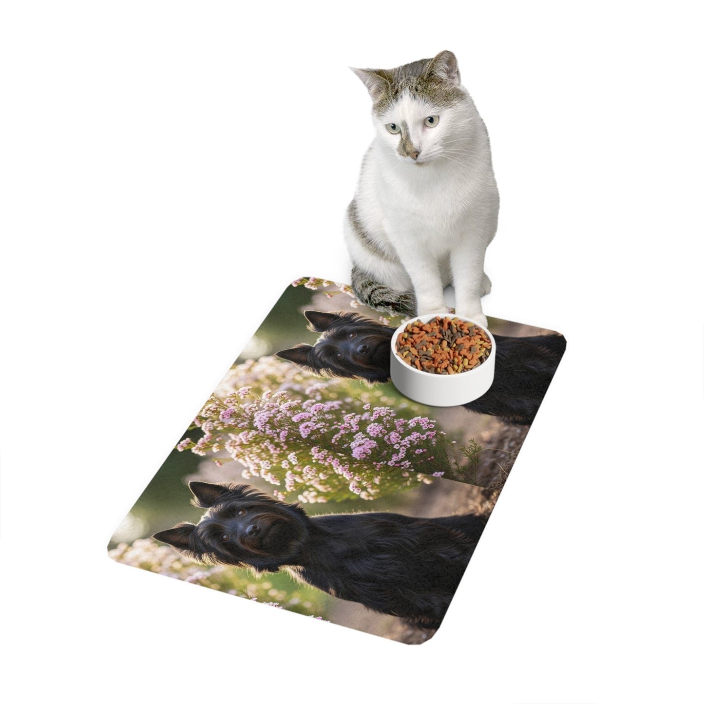 Tapis antidérapant pour animaux de compagnie – Tapis d'alimentation étanche pour chiens