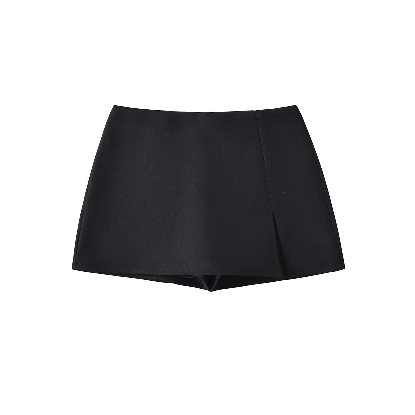 High-waisted Figure-flattering A-line Skirt With A Stylish Slit