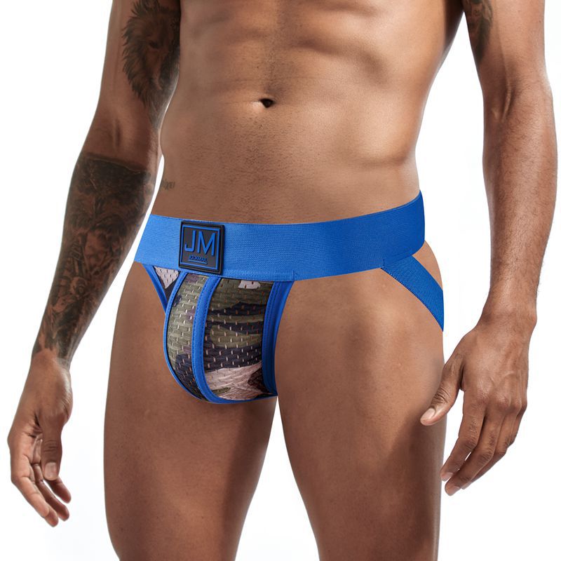 Mens Camo Mesh Thong Underwear