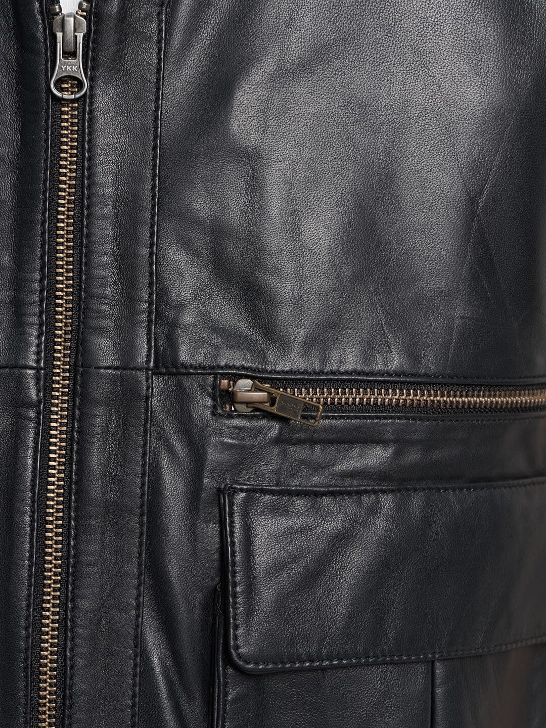 Gilet en cuir d'agneau