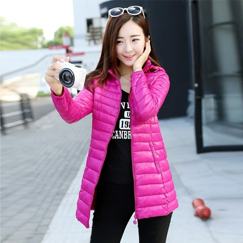 Womens Stylish Casual Slim-fit Cotton-padded Jacket