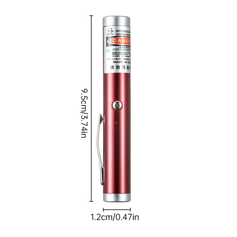 2-in-1 Detachable Mini Green Laser Pointer with Portable Lamp Holder, Visible Focus for Hunting, Teaching, and Presentations