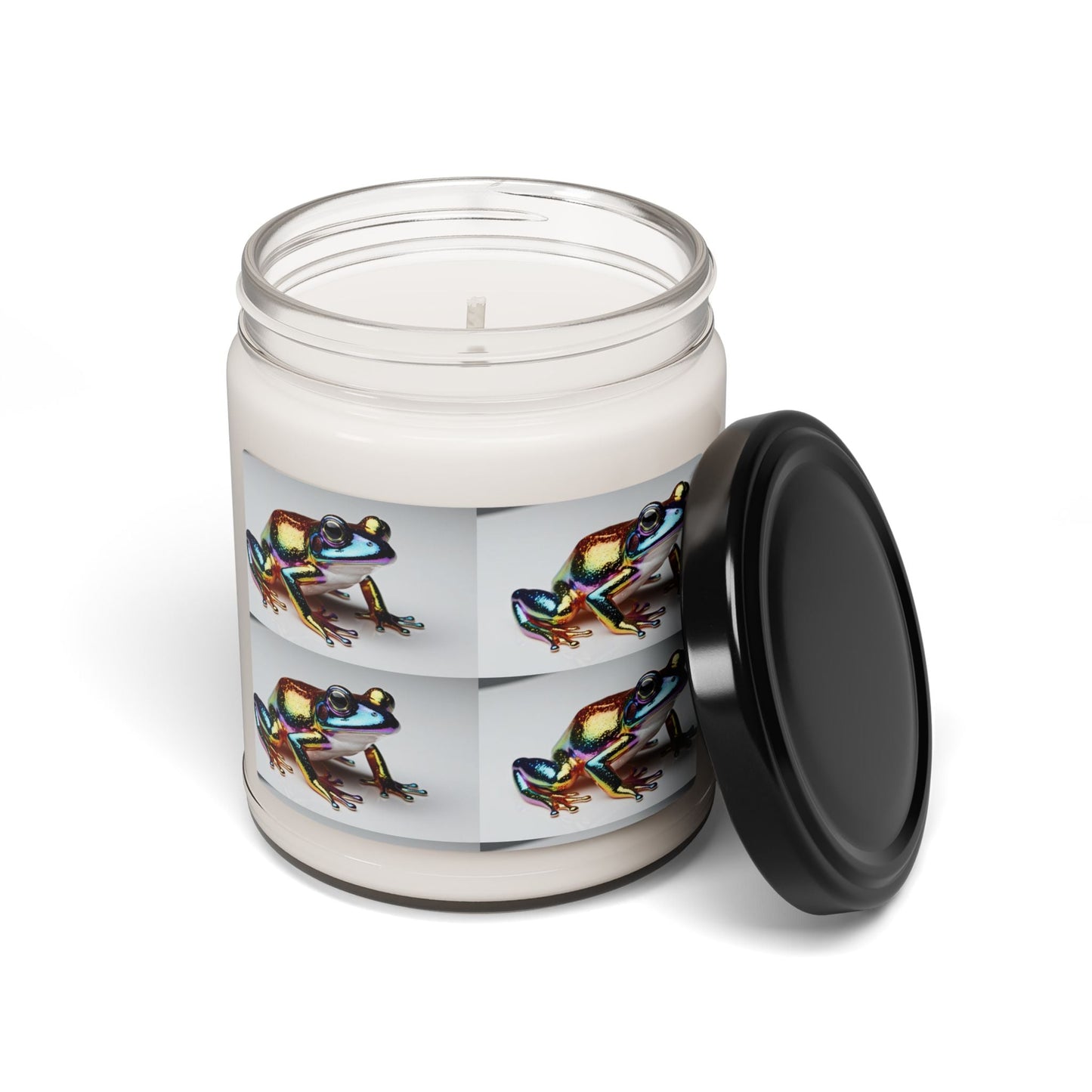 Bougie parfumée en cire de soja avec pot en verre