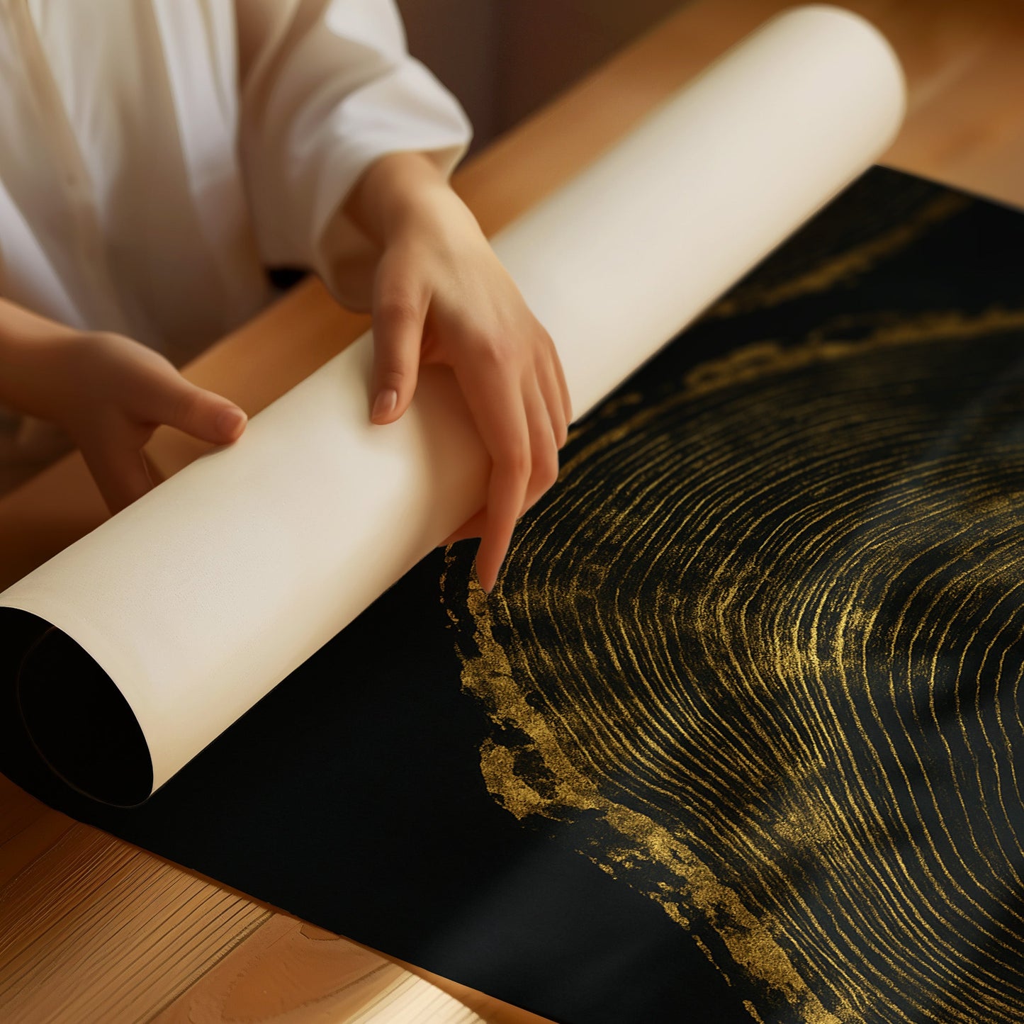 Schattenringe in Gold