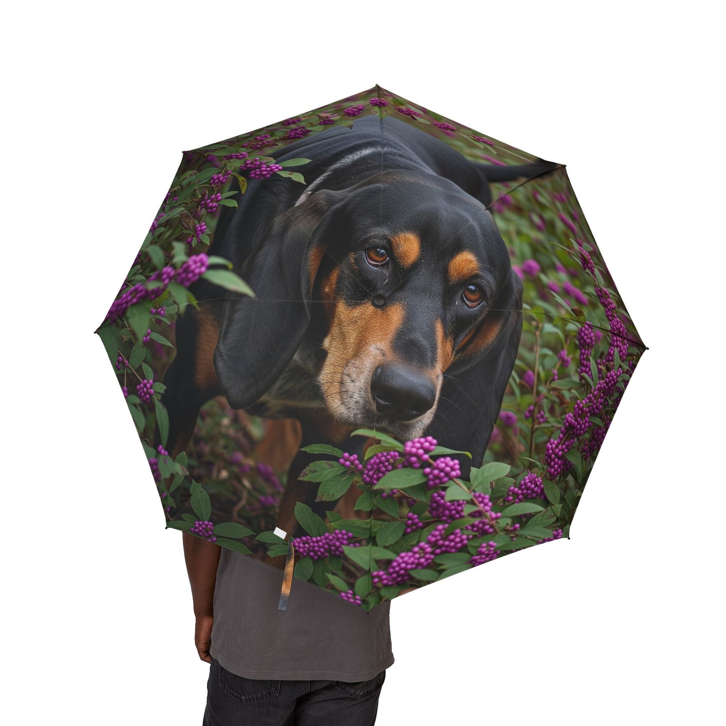 48" Semi-Automatic Umbrella – Windproof Large Travel Rain Umbrella