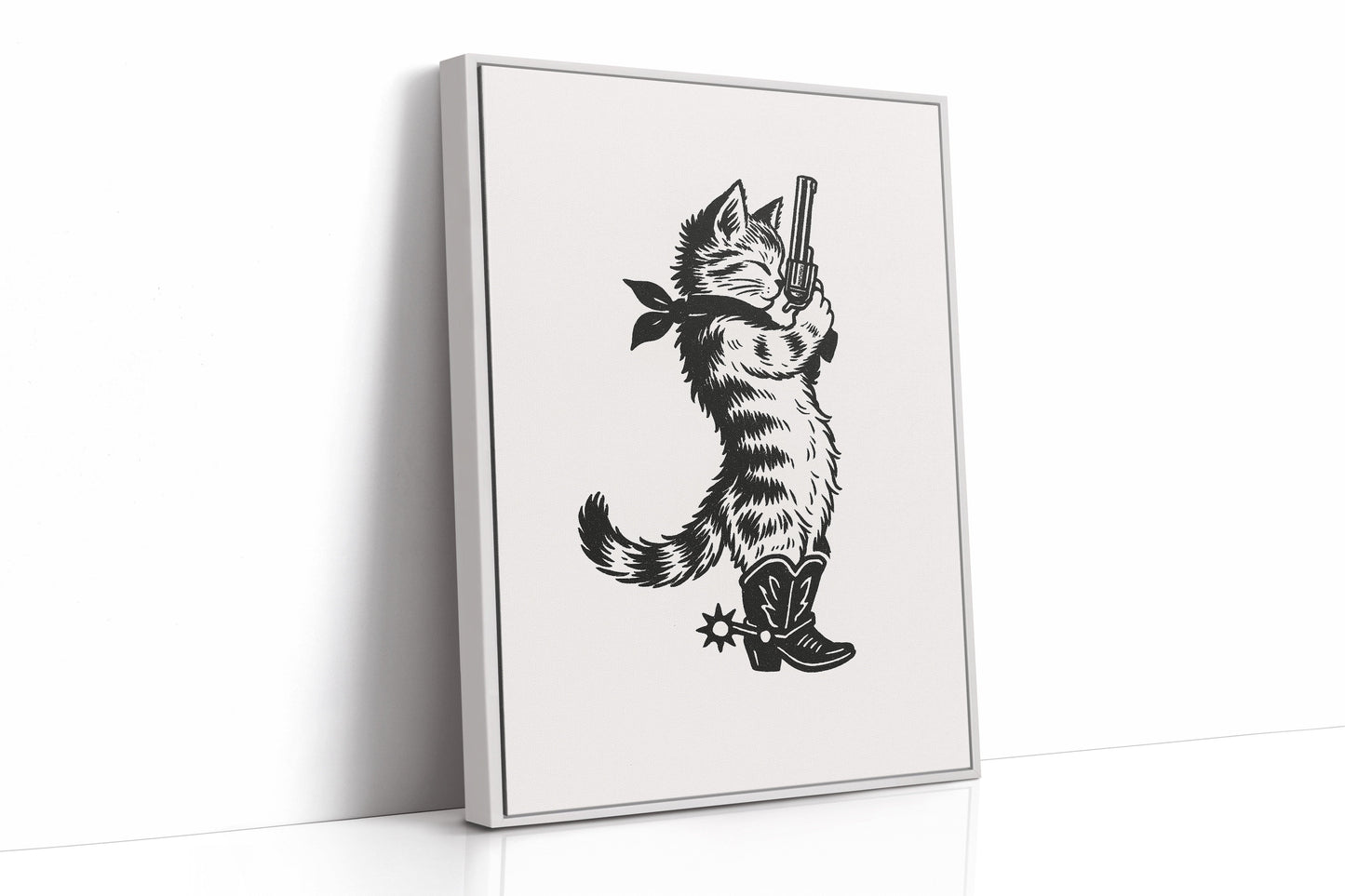 Purrpare for Trouble – Cowboy Cat Sheriff Print